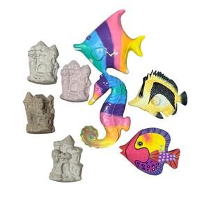 Mr. Sandman & Agiftcorp Fridge Magnets Lot -‎ Tropical Fish, Sand Sculptures
